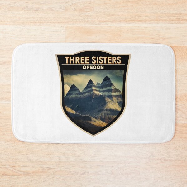 Item preview, Three Sisters Oregon Travel Art Badge Watercolor designed and sold by KrisSidDesigns.