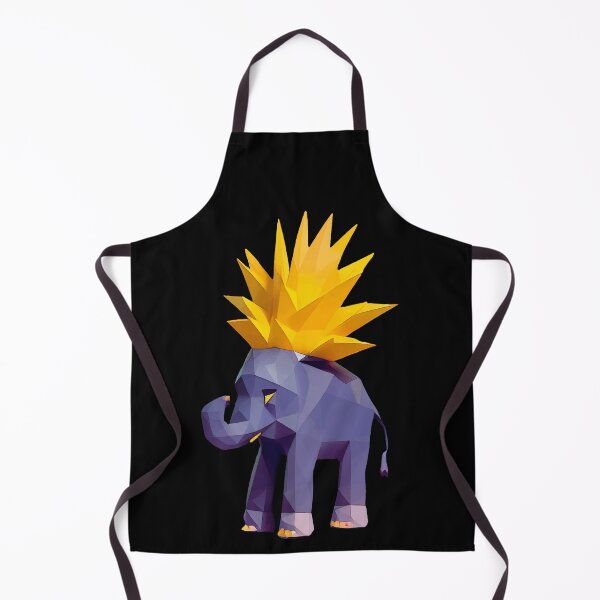 Item preview, Elephant With a Pineapple Hairdo, dark background designed and sold by markeralchemy.