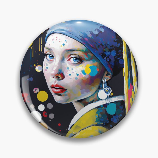 Item preview, Expressive girl with a pearl earring. designed and sold by Left-Hand-Tree.