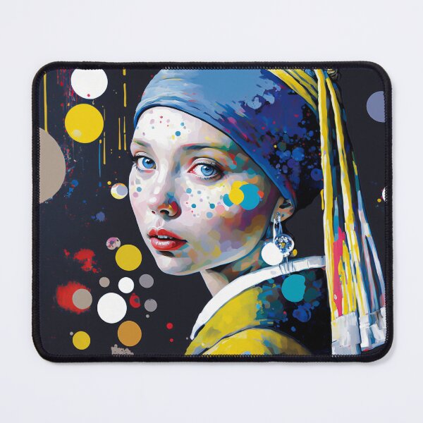 Item preview, Expressive girl with a pearl earring. designed and sold by Left-Hand-Tree.