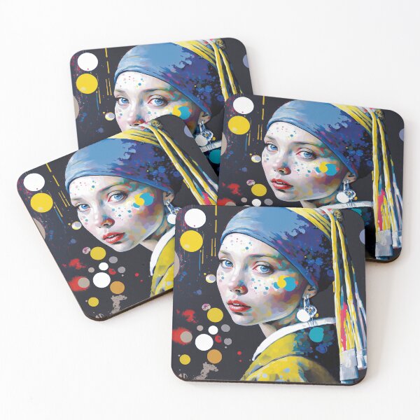 Item preview, Expressive girl with a pearl earring. designed and sold by Left-Hand-Tree.