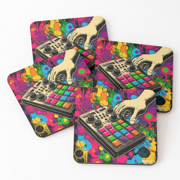 Item preview, Controller midi keyboard beatmaker pop art designed and sold by popurbanart.