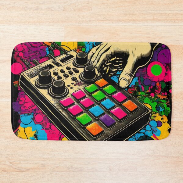 Item preview, Controller midi keyboard beatmaker pop art designed and sold by popurbanart.