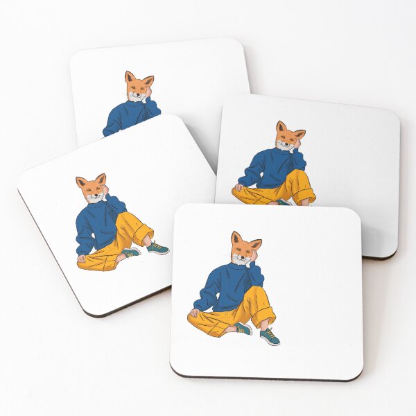 Item preview, Modern Fox Character Sticker designed and sold by Rachels-Hue.