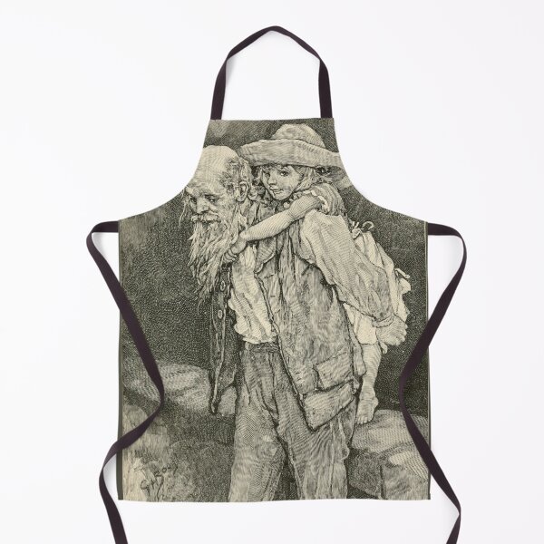 Item preview, Old Man Giving A Child A Piggy Back designed and sold by MartianBCShop.