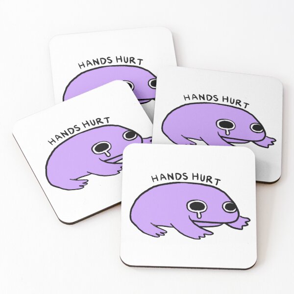 Item preview, Hands Hurt | Bright Purple Crying Frog designed and sold by iristocat.