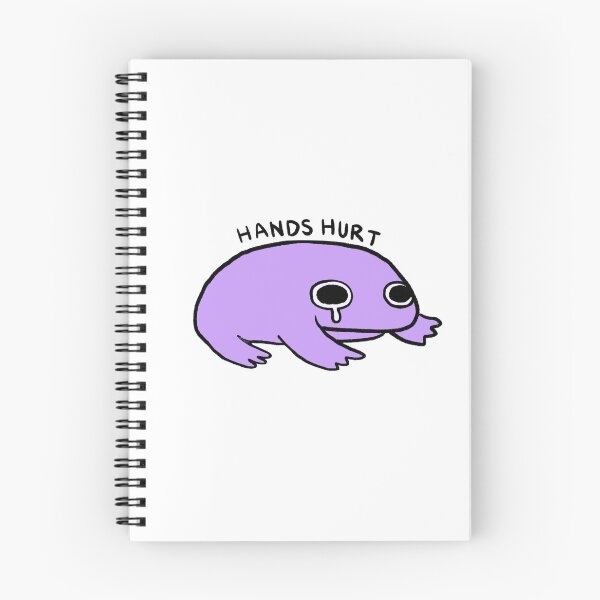Item preview, Hands Hurt | Bright Purple Crying Frog designed and sold by iristocat.