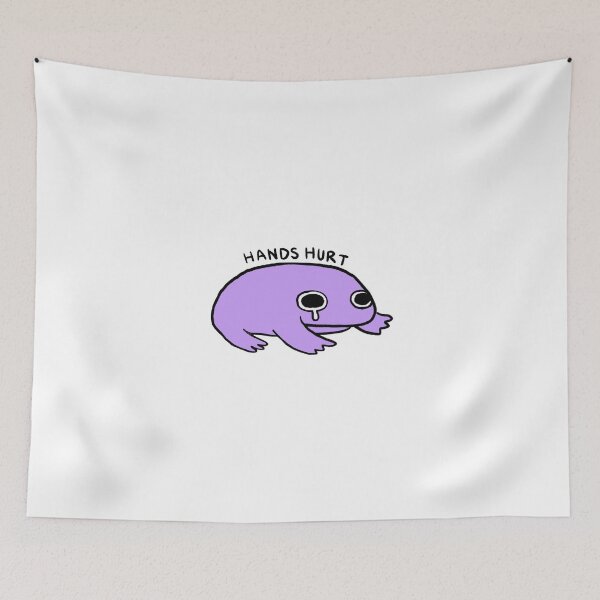 Item preview, Hands Hurt | Bright Purple Crying Frog designed and sold by iristocat.