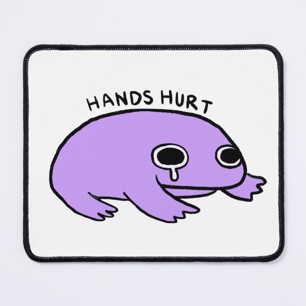 Item preview, Hands Hurt | Bright Purple Crying Frog designed and sold by iristocat.
