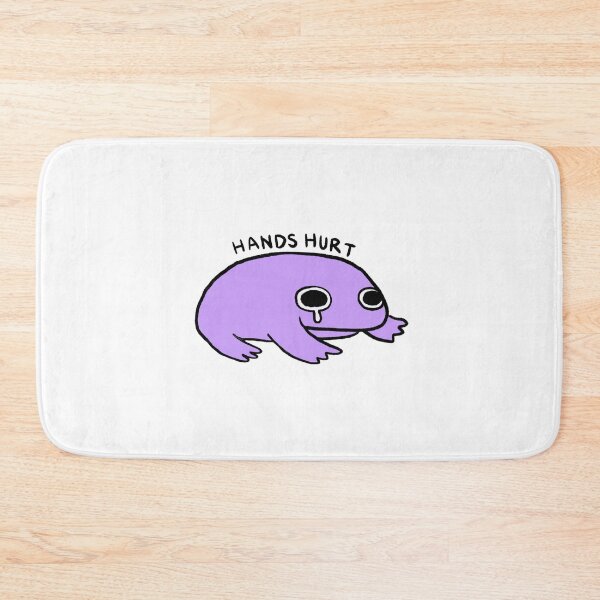 Item preview, Hands Hurt | Bright Purple Crying Frog designed and sold by iristocat.