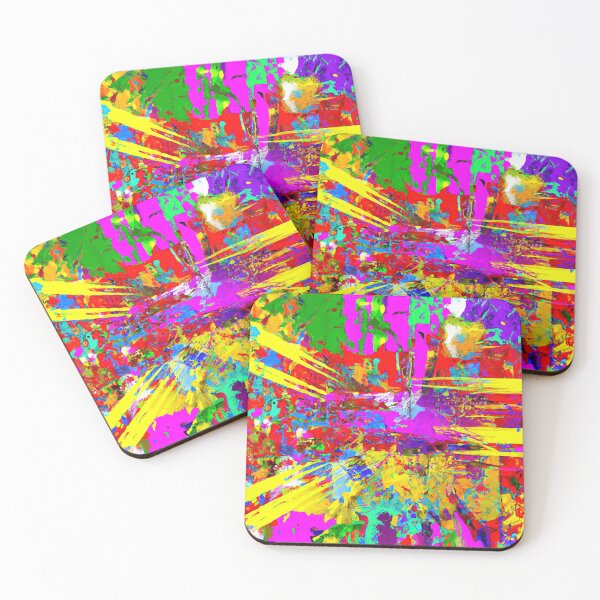 Item preview, Abstract bright colourful background made from shattered triangles designed and sold by Graphics By Craig.