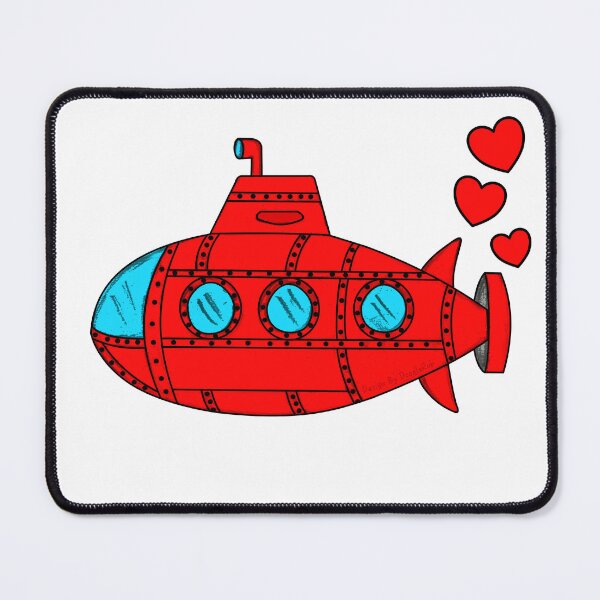 Item preview, Valentines Submarine Wedding Anniversary designed and sold by doodlerob.