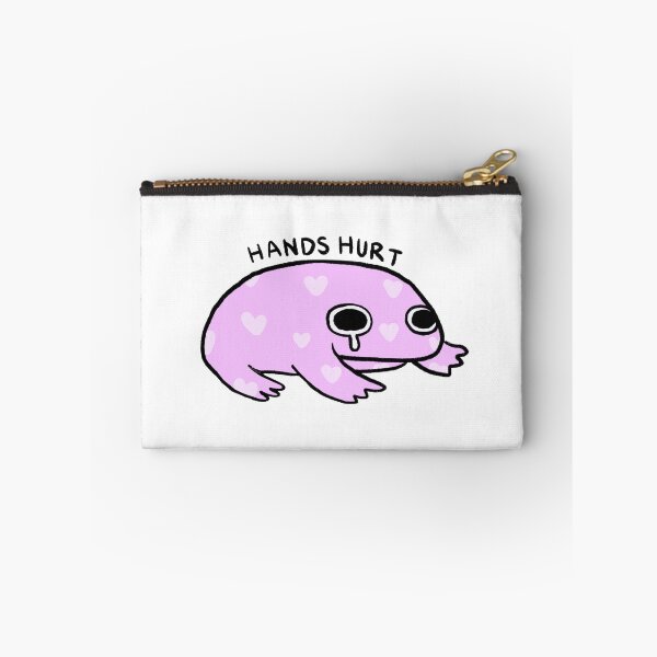 Item preview, Hands Hurt | Pinky Purple Crying Frog with Hearts designed and sold by iristocat.