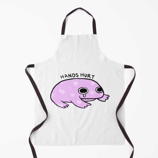 Item preview, Hands Hurt | Pinky Purple Crying Frog with Hearts designed and sold by iristocat.