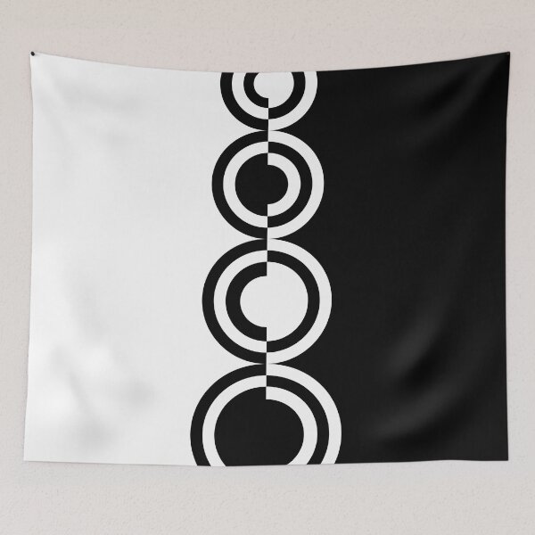 Item preview, retro sixties mod contrast circles 60s design designed and sold by kenji kawai.