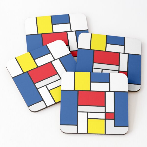 Item preview, mondrian minimalist de stijl modern art abstract design new designed and sold by kenji kawai.