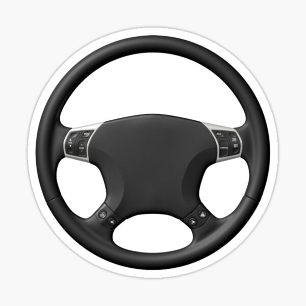"Steering Wheel" Sticker for Sale by motorworld Redbubble