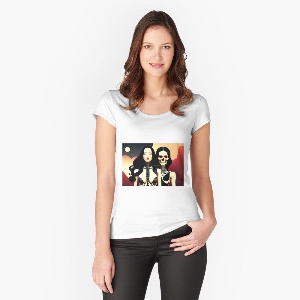 Item preview, Tailliertes Rundhals-Shirt designed and sold by leviatansworks.