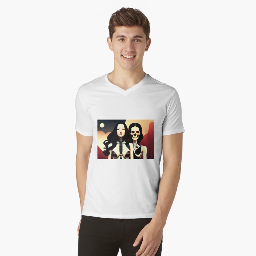 Item preview, T-Shirt mit V-Ausschnitt designed and sold by leviatansworks.