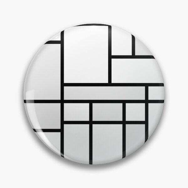 Item preview, mondrian minimalist black and white modern art designed and sold by kenji kawai.