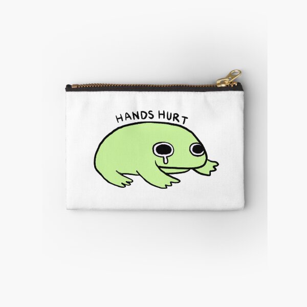 Item preview, Hands Hurt | Light Green Crying Frog designed and sold by iristocat.