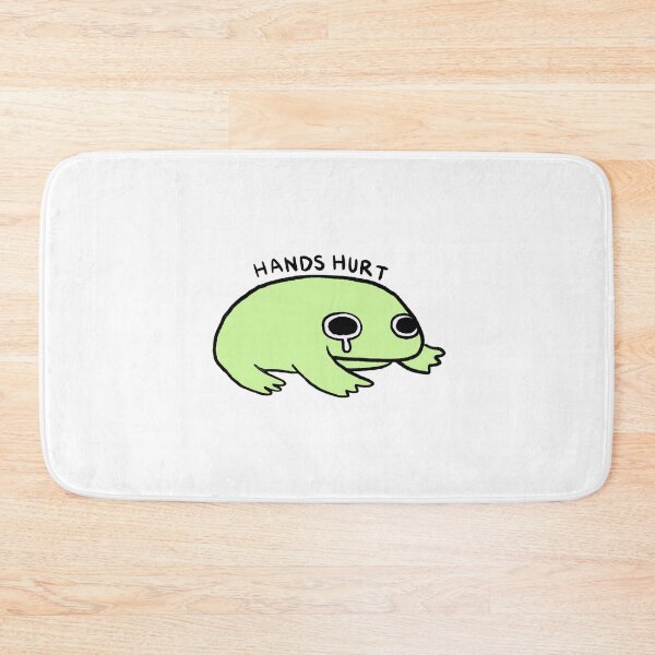 Item preview, Hands Hurt | Light Green Crying Frog designed and sold by iristocat.