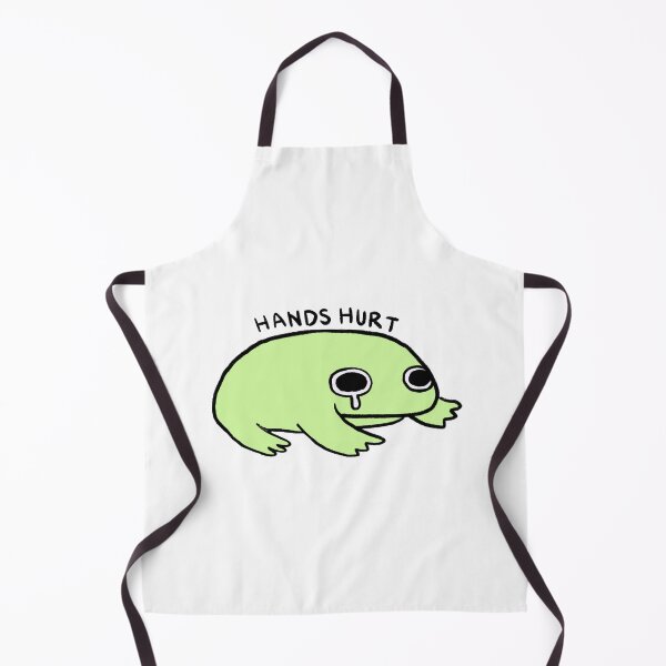 Item preview, Hands Hurt | Light Green Crying Frog designed and sold by iristocat.