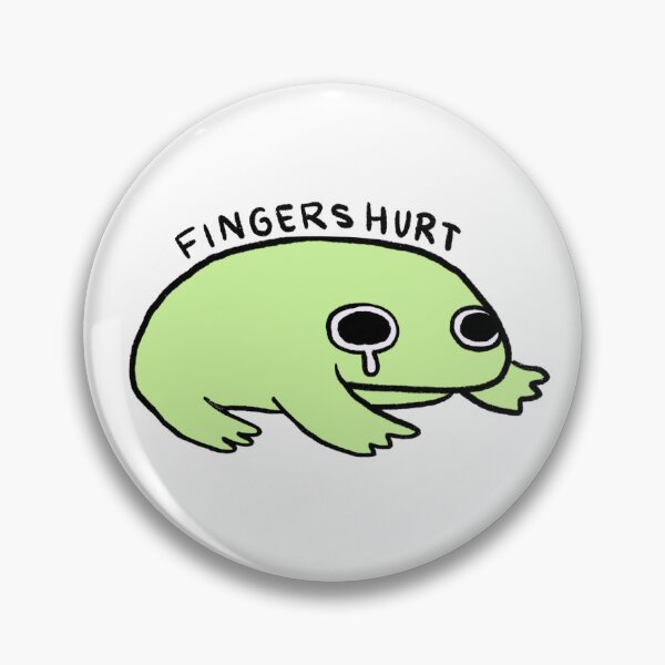 Item preview, Fingers Hurt | Light Green Crying Frog designed and sold by iristocat.