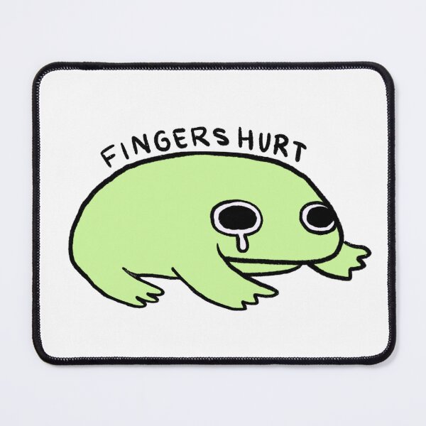 Item preview, Fingers Hurt | Light Green Crying Frog designed and sold by iristocat.