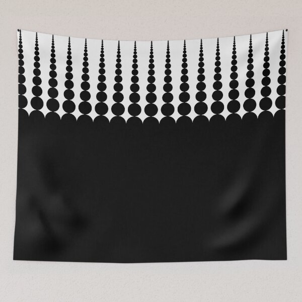 Item preview, black and white retro circles pattern design designed and sold by kenji kawai.