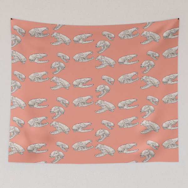 Item preview, North American Predator Skulls Peach designed and sold by Ashley Gagnon.