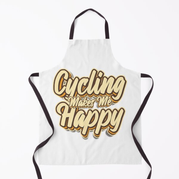 Item preview, Cycling makes me happy typography designed and sold by KondeHipe.