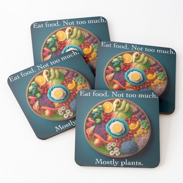 Item preview, Eat food. Not too much. Mostly Plants. designed and sold by MichellesMedArt.