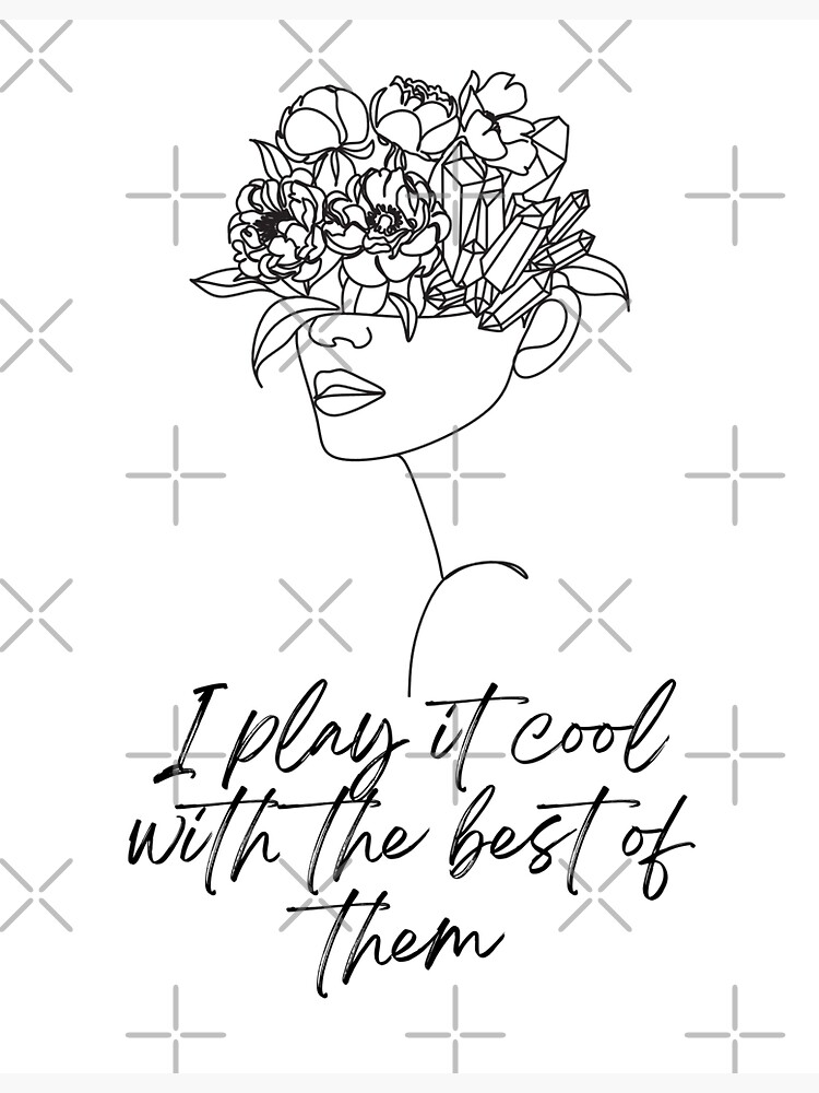 Women Flowers I Play it Cool Lyrics | Sticker