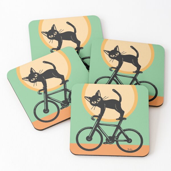 Item preview, Cat loves a bike designed and sold by BATKEI ART.
