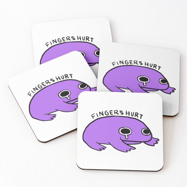 Item preview, Fingers Hurt | Vibrant Purple Crying Frog designed and sold by iristocat.