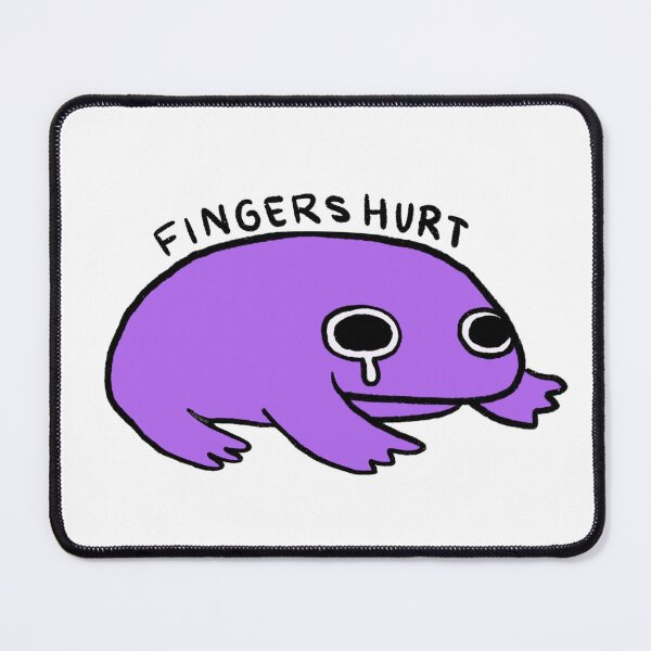 Item preview, Fingers Hurt | Vibrant Purple Crying Frog designed and sold by iristocat.