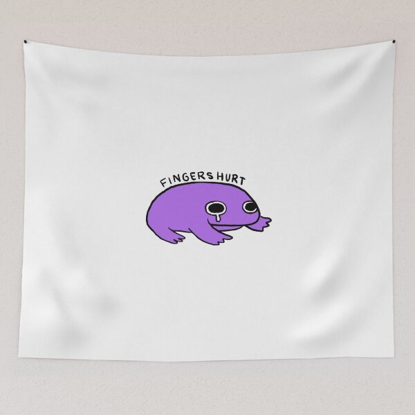 Item preview, Fingers Hurt | Vibrant Purple Crying Frog designed and sold by iristocat.