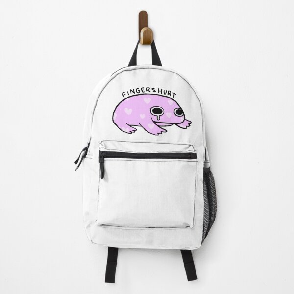 Item preview, Fingers Hurt | Pinky Purple Crying Frog with Hearts designed and sold by iristocat.