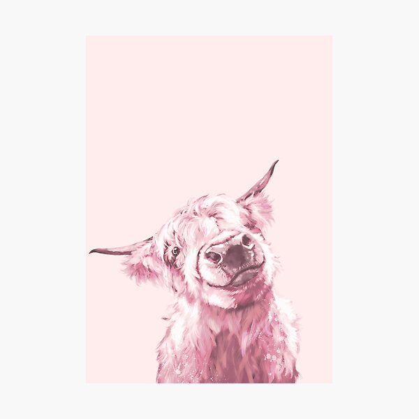Item preview, Highland Cow in Pink designed and sold by bignosework.