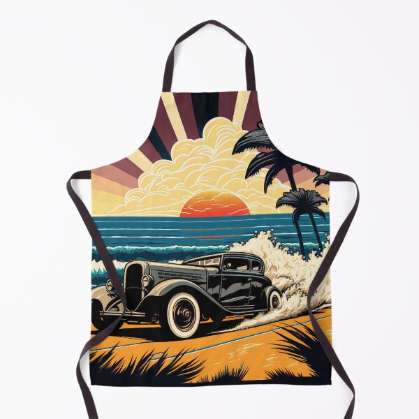 Item preview, Vintage Beach Ride #4 A Pop Art Style Illustration of a Classic Hot Rod designed and sold by RodZnRoll.