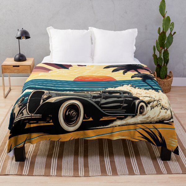 Item preview, Vintage Beach Ride #4 A Pop Art Style Illustration of a Classic Hot Rod designed and sold by RodZnRoll.