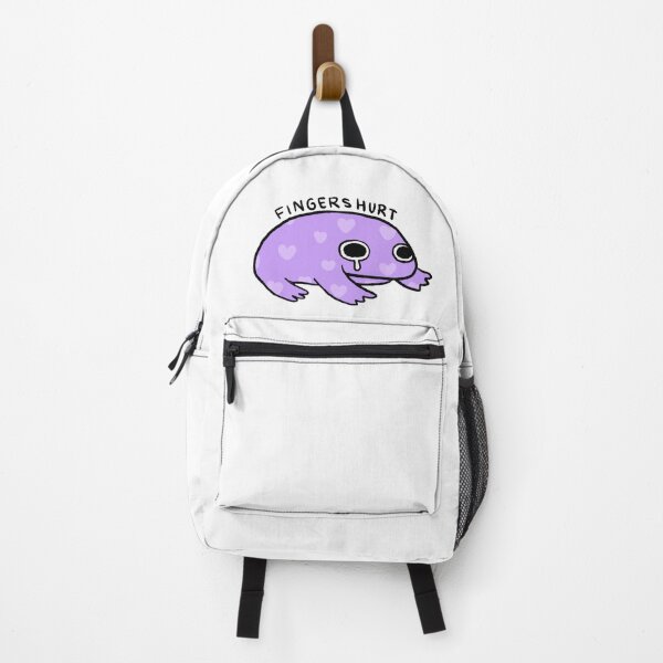 Item preview, Fingers Hurt | Bright Purple Crying Frog with Hearts designed and sold by iristocat.