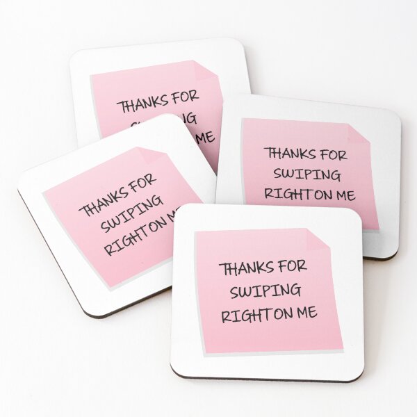Item preview, Thanks For Swiping Right Funny Sarcastic Valentine's Day Gift designed and sold by mariejosee22.