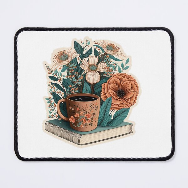 Item preview, Coffee, flowers and book designed and sold by BooksnBotany.