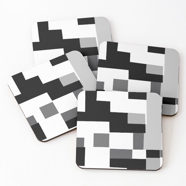 Item preview, Black White Grey Blocks designed and sold by Lois Eastlund.