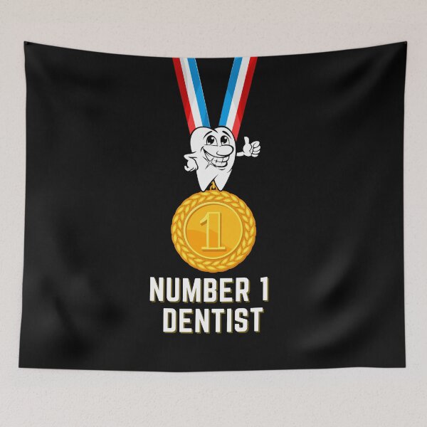 Item preview, Number 1 Dentist Medal  designed and sold by Imemewell.