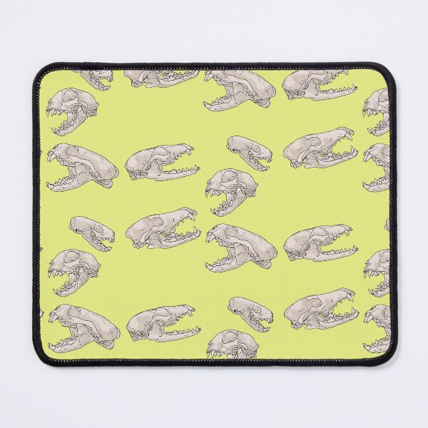 Item preview, North American Predator Skulls Yellow designed and sold by Ashley Gagnon.
