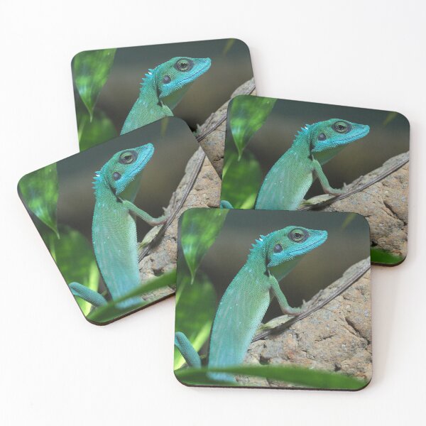 Item preview, Green Crested Lizard designed and sold by Anna Fairley Nielsson.
