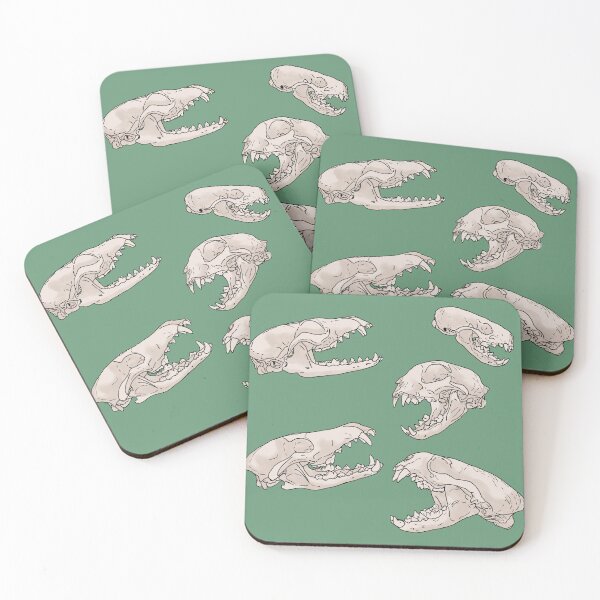 Item preview, North American Predator Skulls Sage designed and sold by Ashley Gagnon.